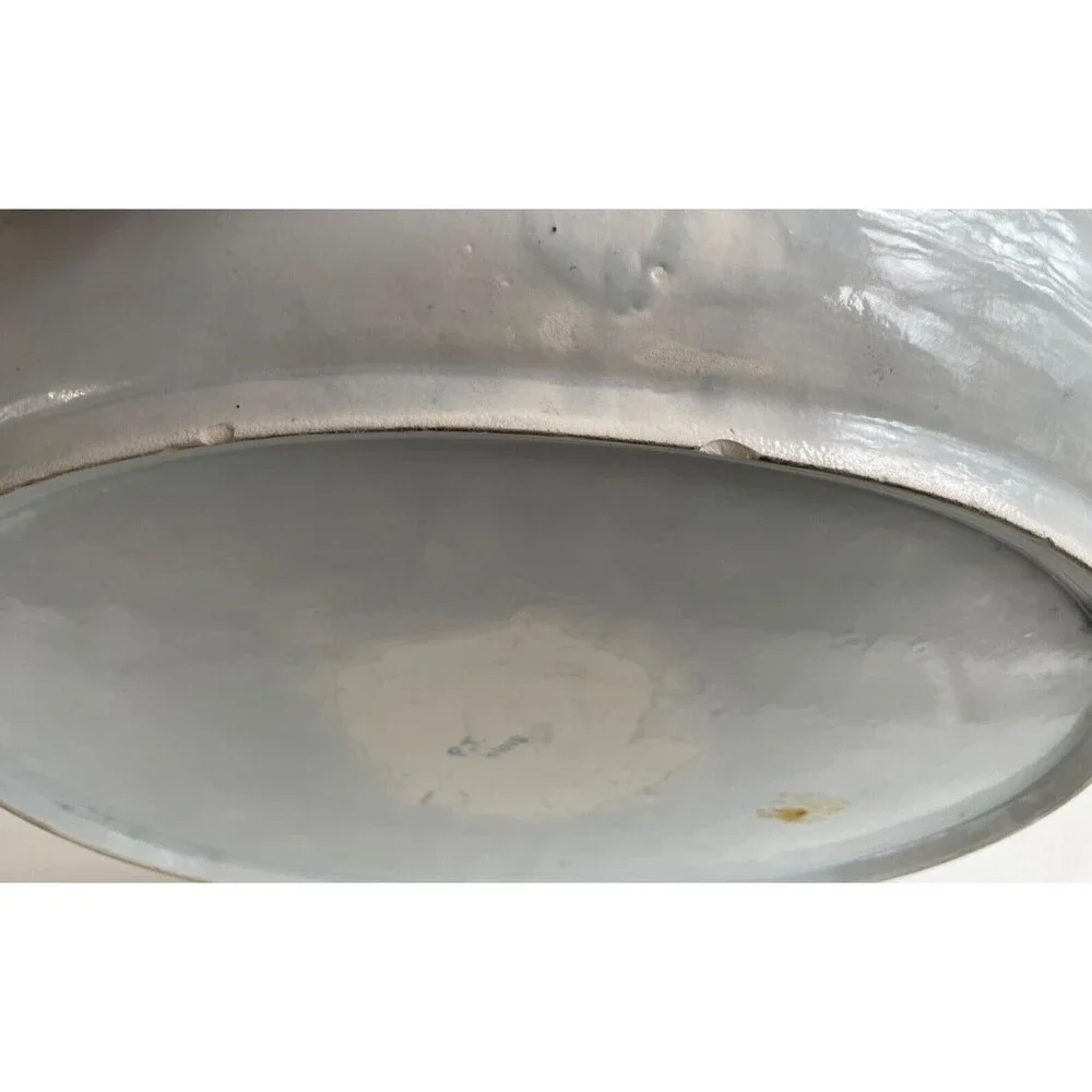 Rare Vintage Italian Floral Oval Platter Bowl 16